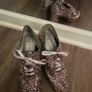 Anthropologie Glittery Multicolor Heels “Patricia blanchet “